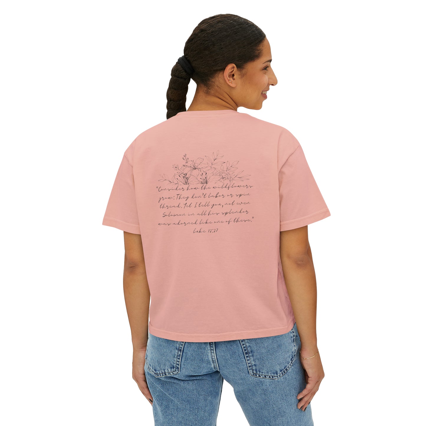 CONSIDER THE WILDFLOWERS BOXY TEE